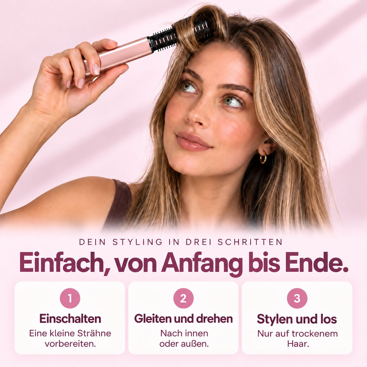 Lissavia Mini — Kabellose Hitzebürste