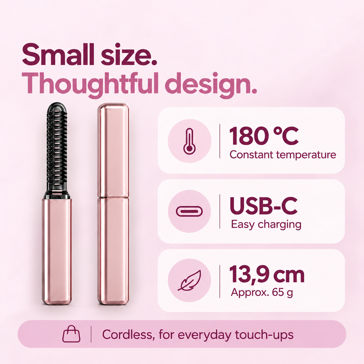 Lissavia Mini — Cordless Heated Brush