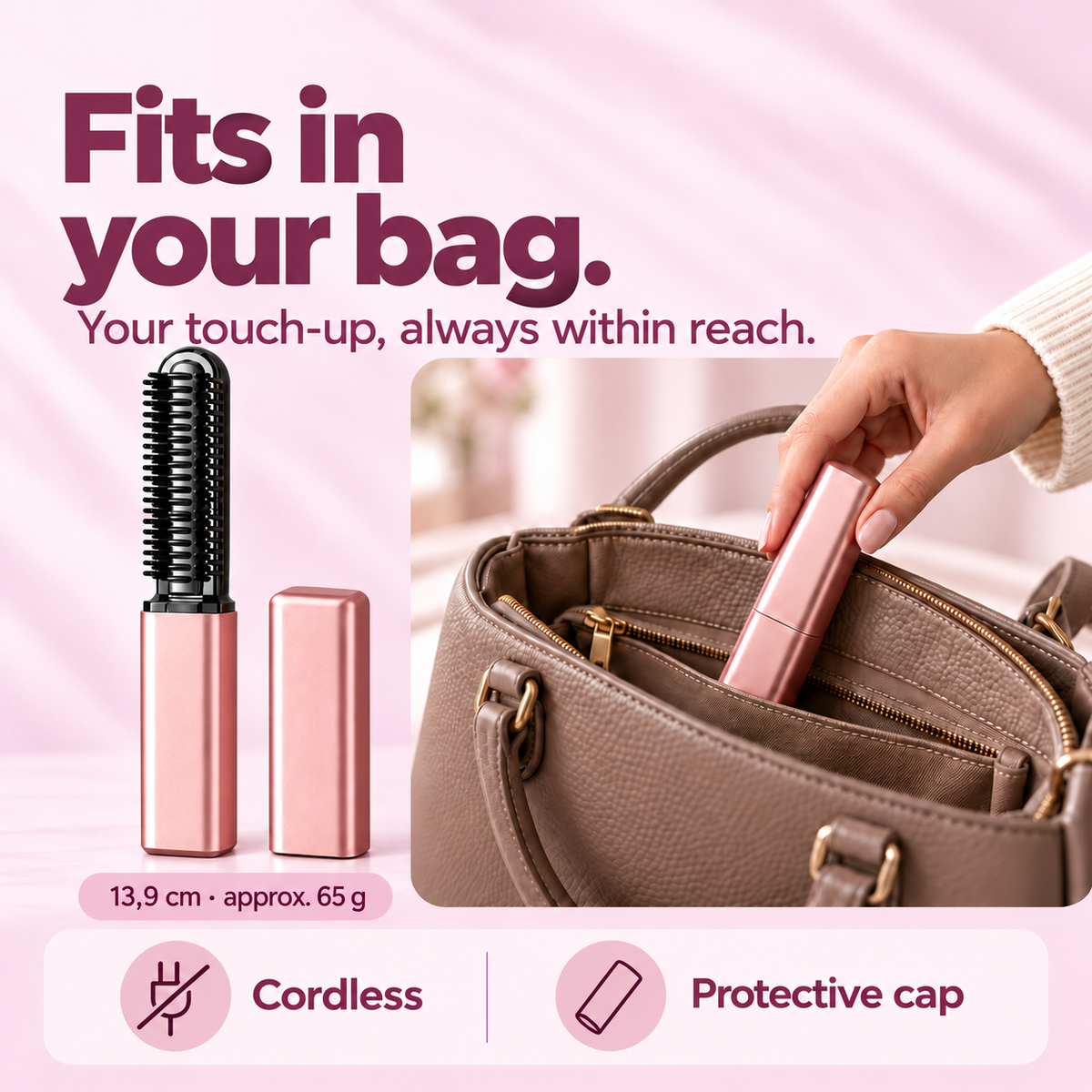 Lissavia Mini — Cordless Heated Brush