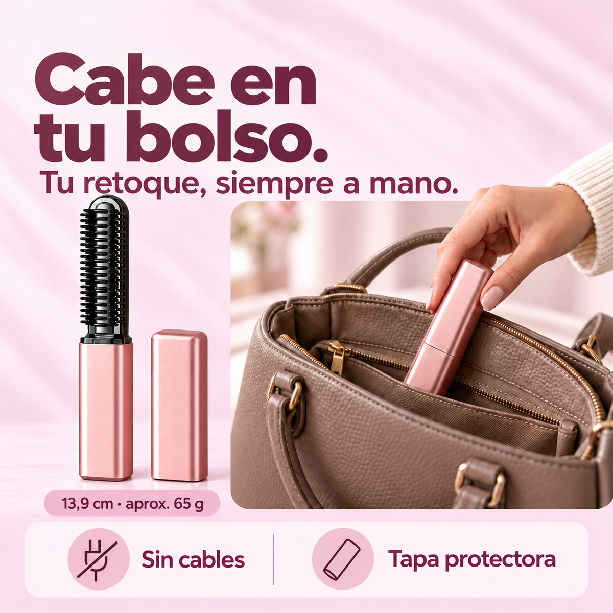 Lissavia Mini — Cepillo térmico inalámbrico