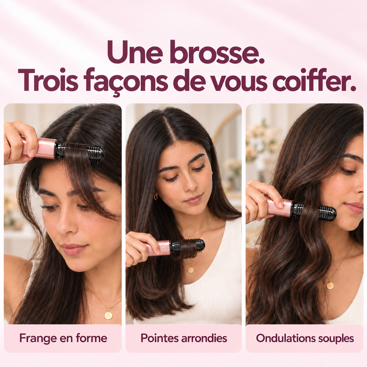 Lissavia Mini — Brosse chauffante sans fil